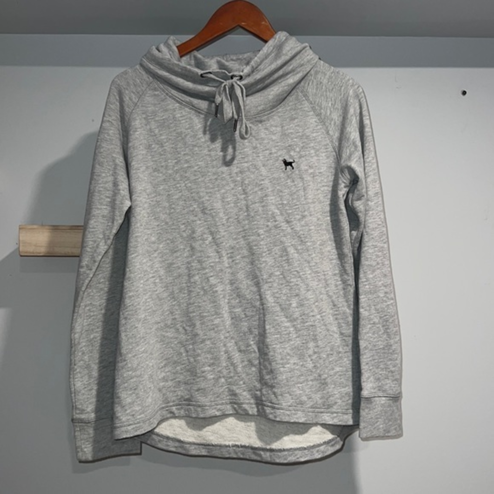 The black dog grey cowl neck‎ hoodie